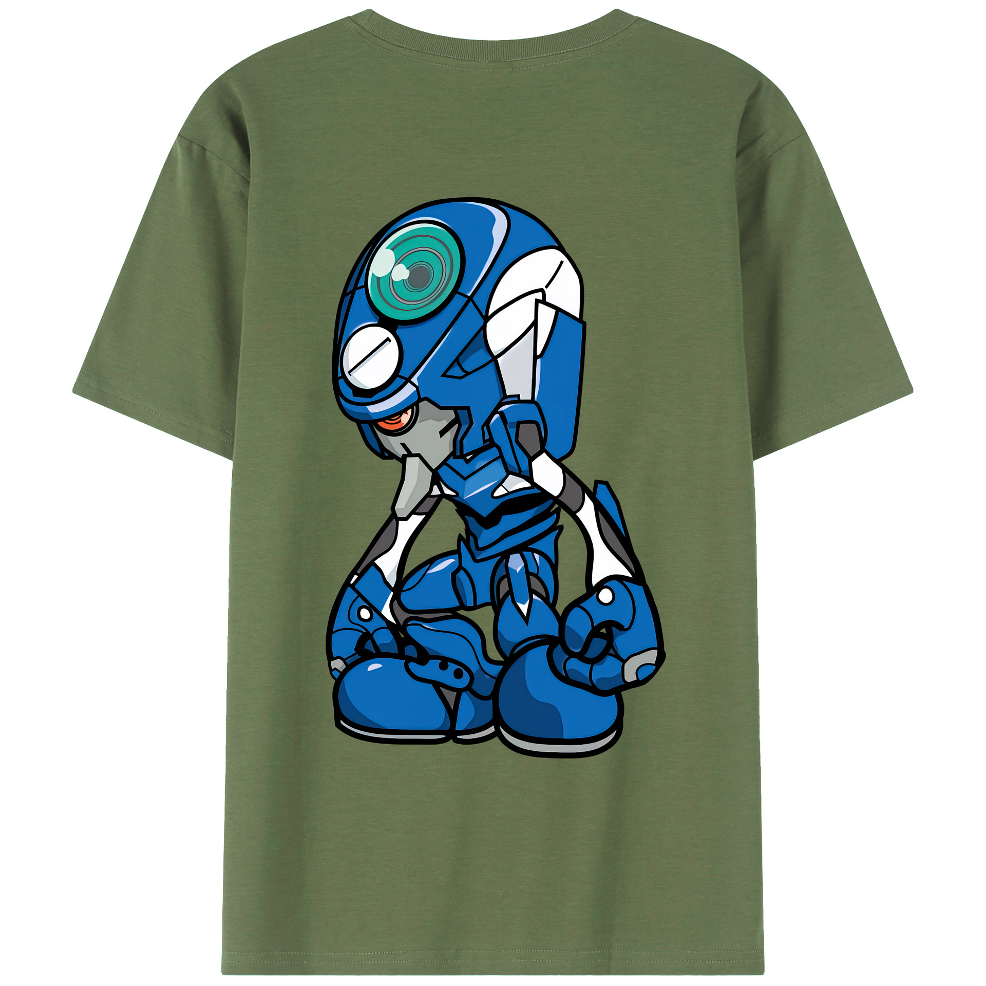 （画像用） EVA 新世紀エヴァンゲリオン 綿100％ メンズ半袖Tシャツ（バックプリント） 通気性